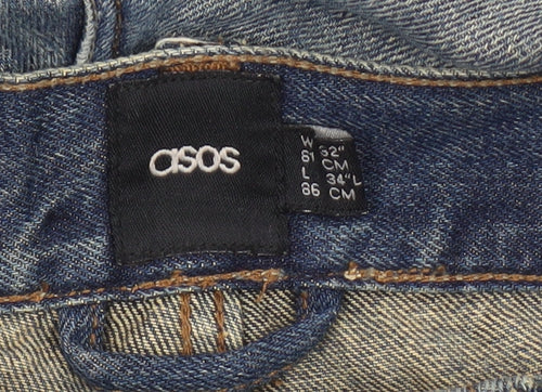 ASOS Men's Blue Bootcut Denim Jeans Size 32