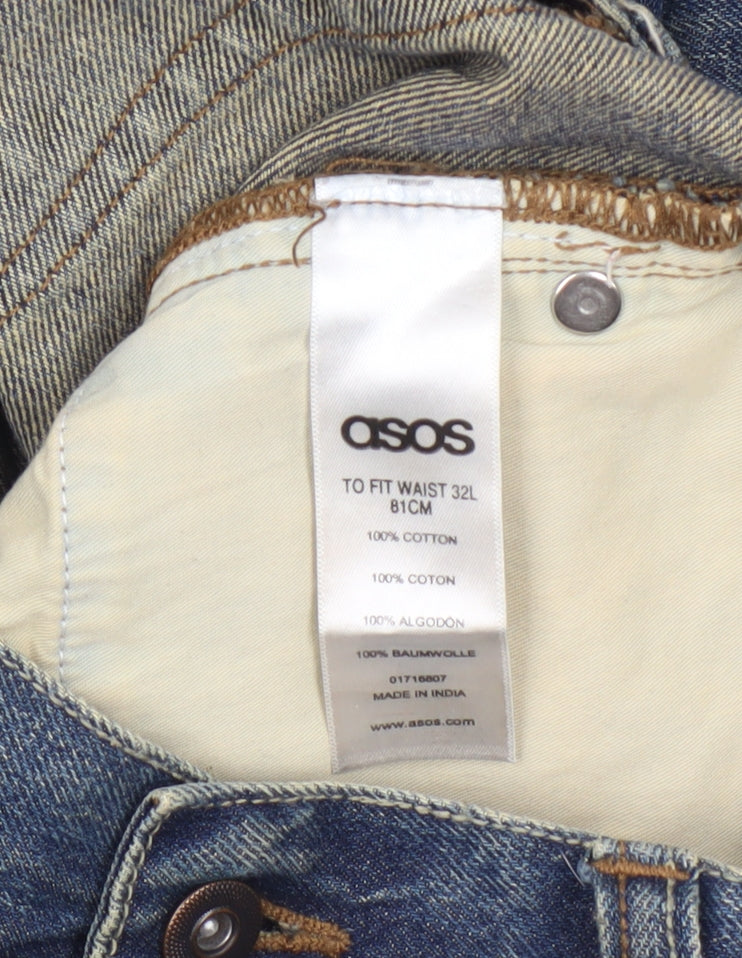 ASOS Men's Blue Bootcut Denim Jeans Size 32