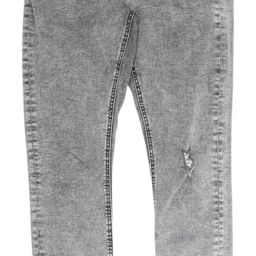 Denim Co. Women's Grey Skinny Jeans Size 12