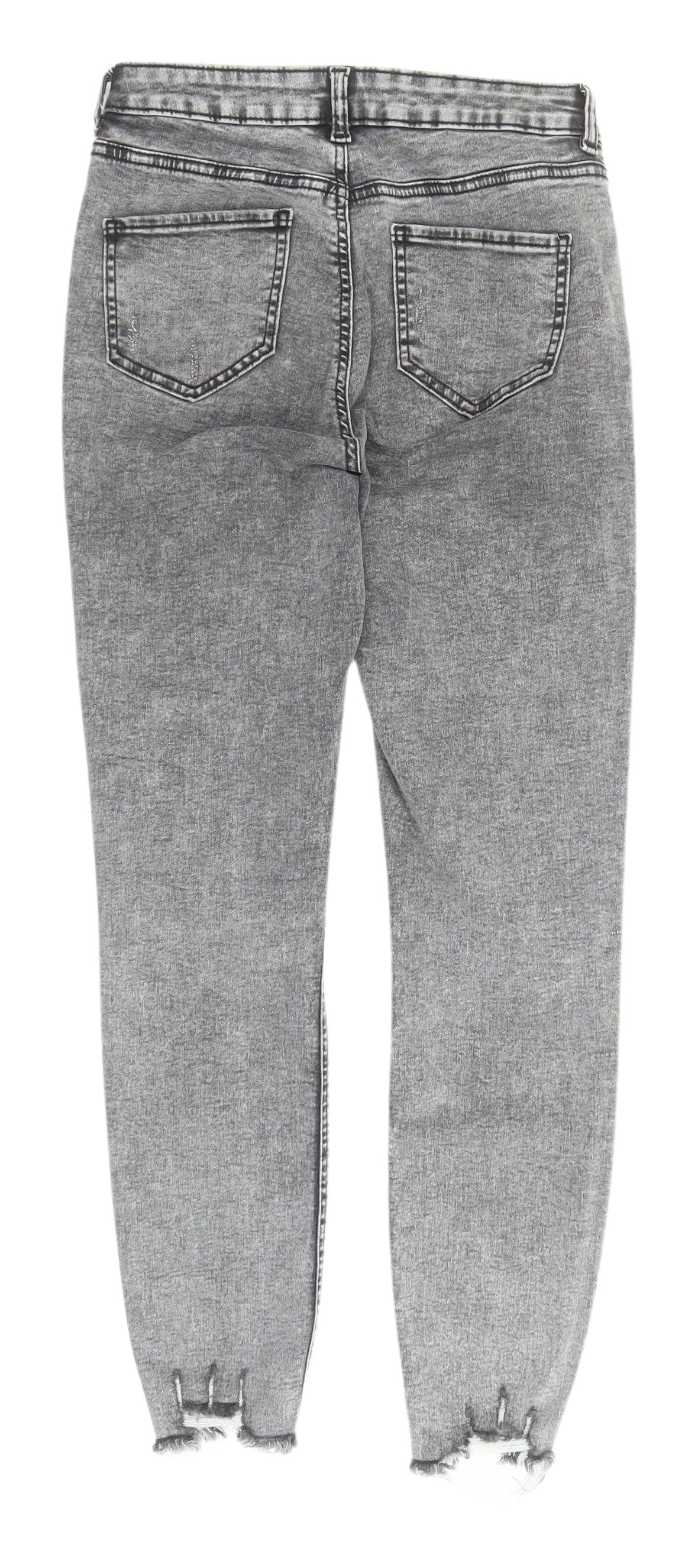 Denim Co. Women's Grey Skinny Jeans Size 12