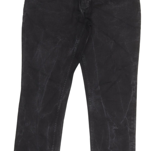 Penguin Men's Black Straight Jeans, Size L