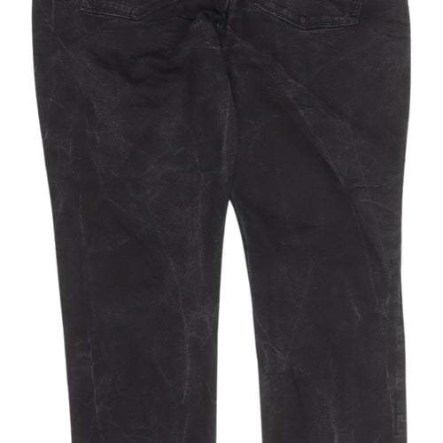 Penguin Men's Black Straight Jeans, Size L