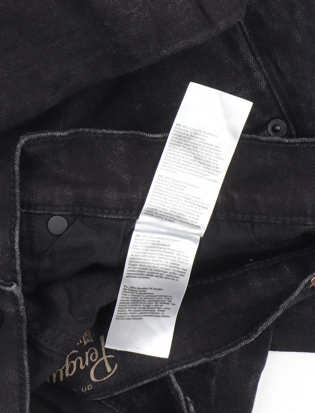 Penguin Men's Black Straight Jeans, Size L