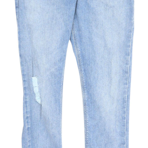 ASOS Women's Blue Skinny Jeans, Size 31, Distressed