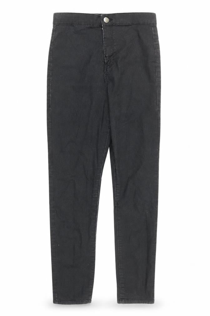 Front view of Topshop Women's Black Skinny Jeans, size 10