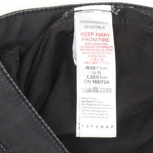 Topshop Women's Black Skinny Jeans Size 10