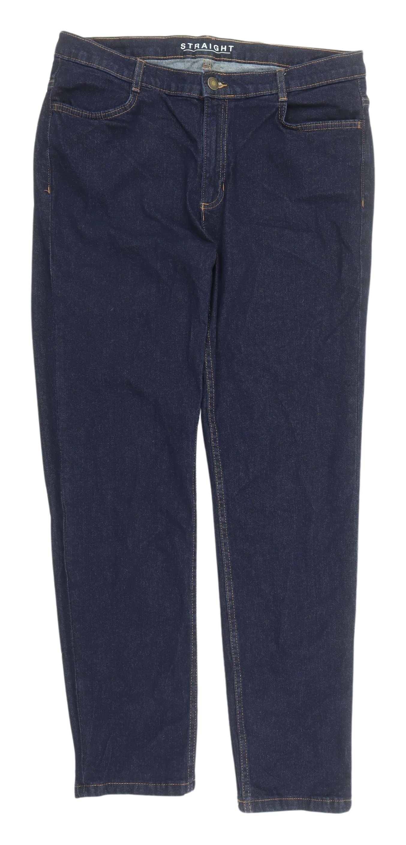 Marks and Spencer Women’s Blue Straight Jeans, Size 16