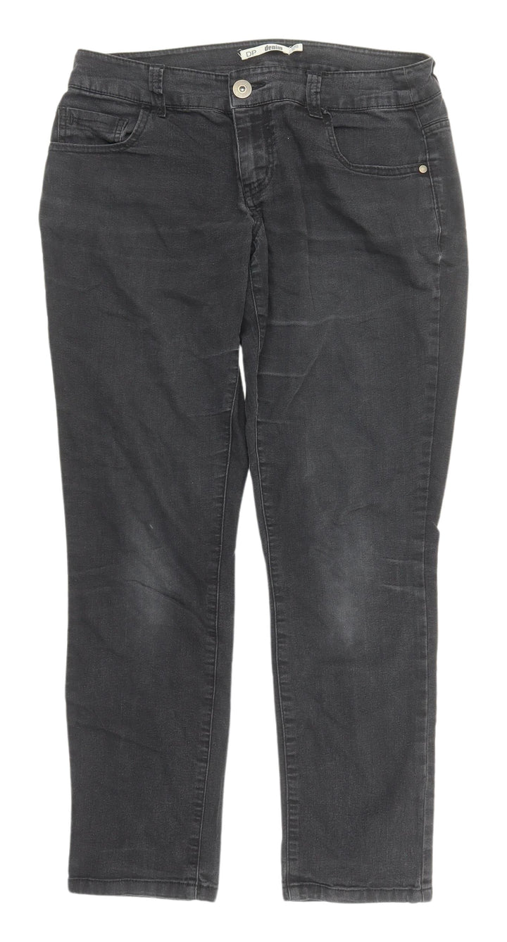 DP Women's Black Slim Straight Jeans Size 12S
