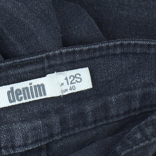 DP Women's Black Slim Straight Jeans Size 12S