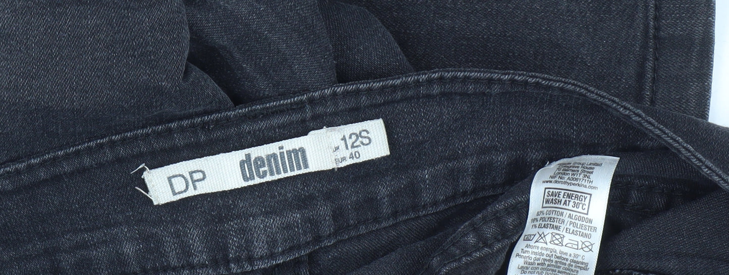 DP Women's Black Slim Straight Jeans Size 12S