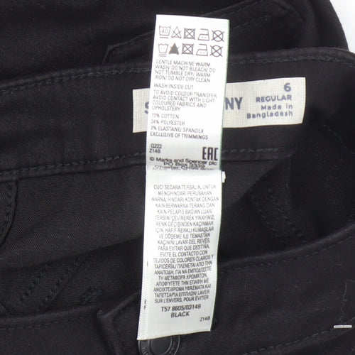 Marks and Spencer Women's Black Skinny Jeans UK 6