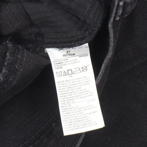 GAP Women's Black Distressed Skinny Jeans Size 6