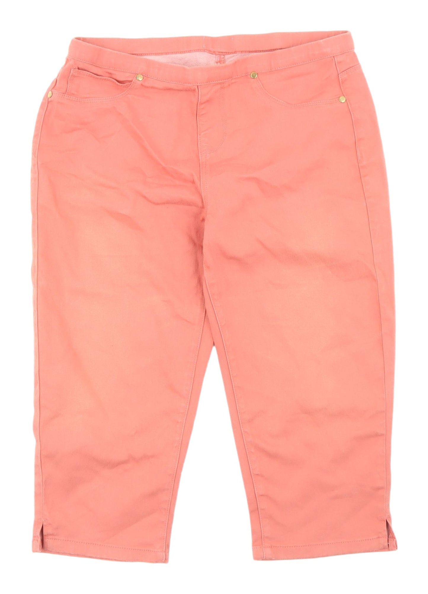 Jeans Women's Pink Capri Jeans Size 14 Stretch Denim