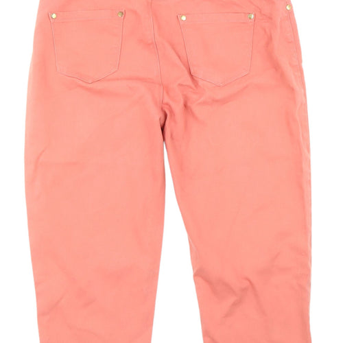 Jeans Women's Pink Capri Jeans Size 14 Stretch Denim