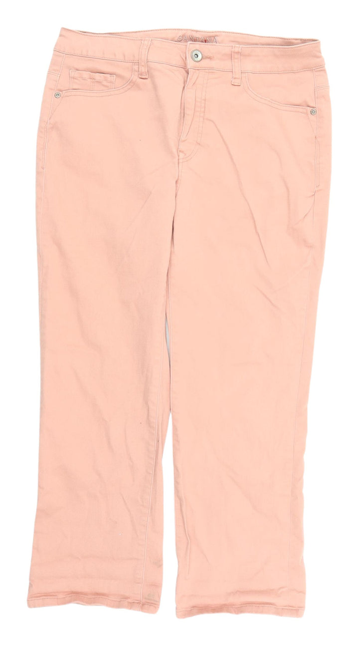 Santana Women's Pink Straight Jeans - Size 12