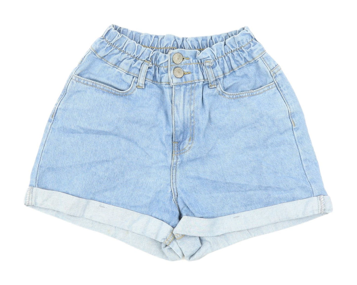 New Look Women's Blue Denim Mom Shorts Size 10