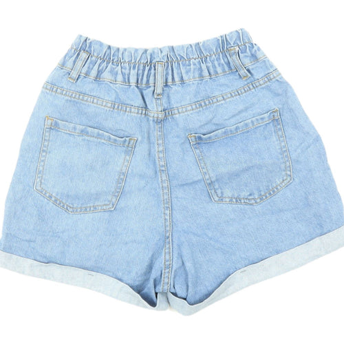 New Look Women's Blue Denim Mom Shorts Size 10