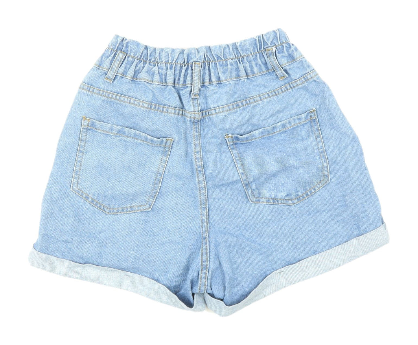 New Look Women's Blue Denim Mom Shorts Size 10