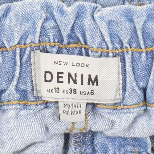 New Look Women's Blue Denim Mom Shorts Size 10