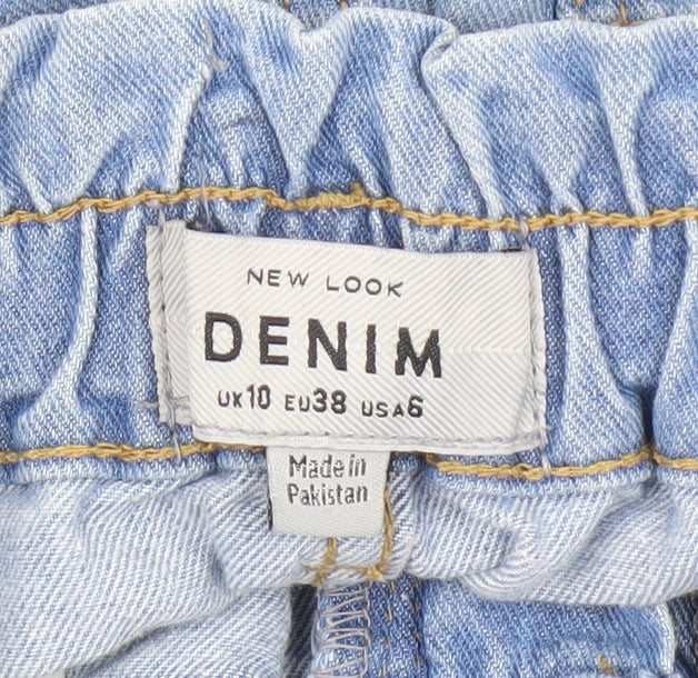 New Look Women's Blue Denim Mom Shorts Size 10