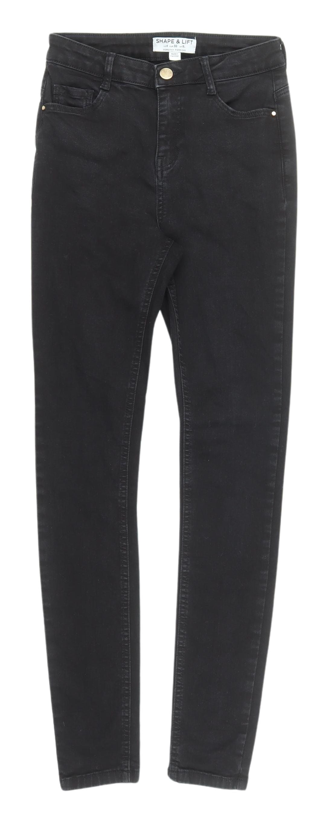 Dorothy Perkins Women's Black Skinny Jeans UK 8