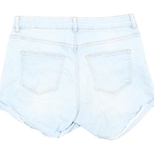 H&M Women's Blue Denim Shorts - Size 10 - Casual Essential