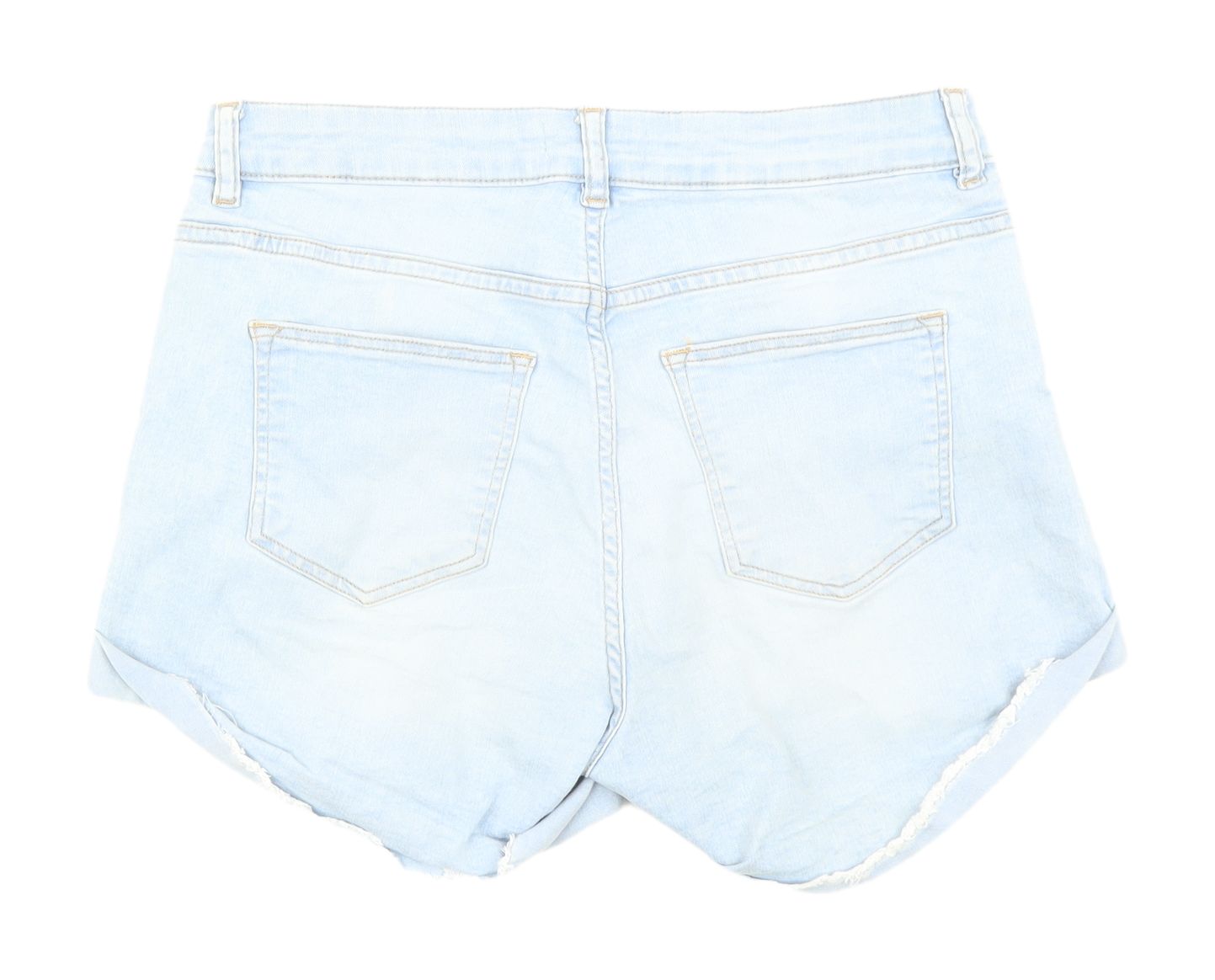H&M Women's Blue Denim Shorts - Size 10 - Casual Essential
