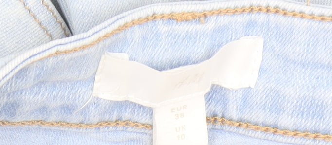 H&M Women's Blue Denim Shorts - Size 10 - Casual Essential