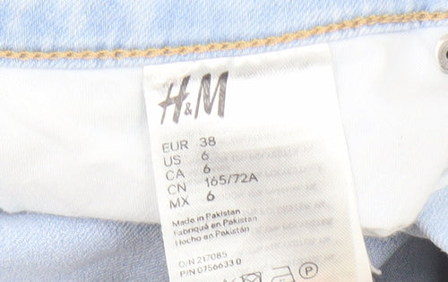 H&M Women's Blue Denim Shorts - Size 10 - Casual Essential