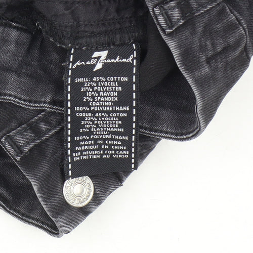 7 for All Mankind Women's Black Skinny Jeans, Size 24