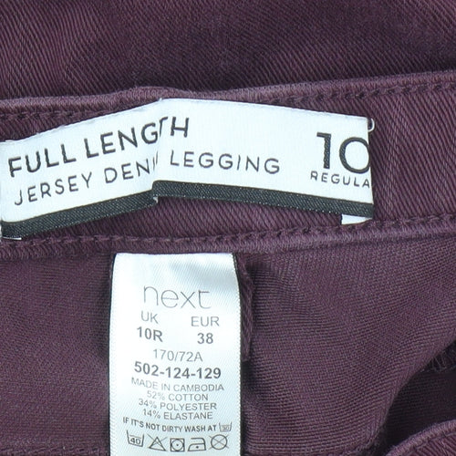 Next Women's Purple Jegging Regular Fit Jeans Size 10