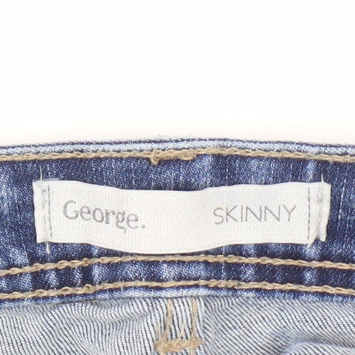 George Women's Blue Skinny Jeans - Size 12