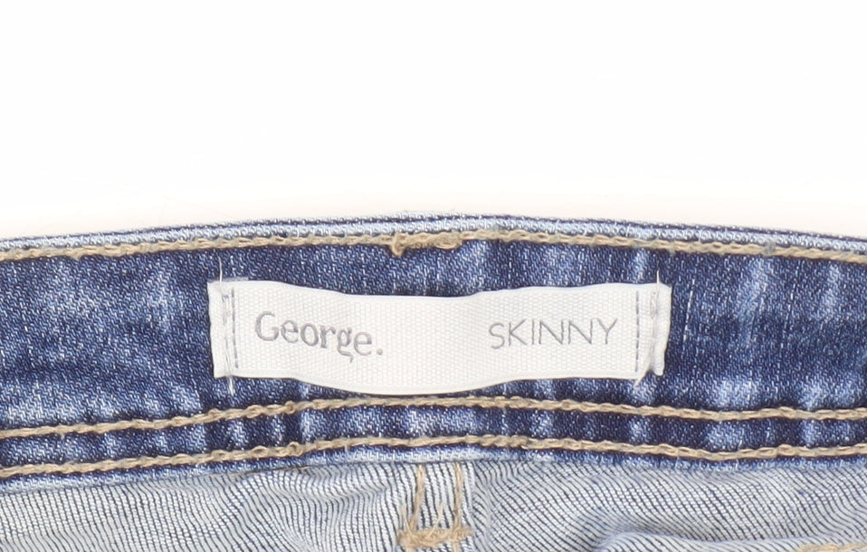 George Women's Blue Skinny Jeans - Size 12