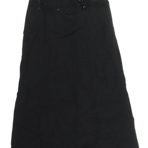 Zara Women's Black Sleeveless Strappy Dress Size 6