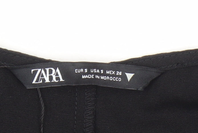 Zara Women's Black Sleeveless Strappy Dress Size 6