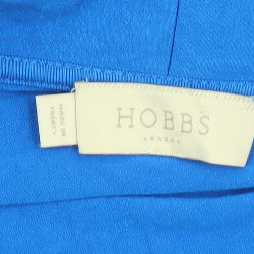 Hobbs Women's Blue 3/4 Sleeve V-Neck Dress Size 12