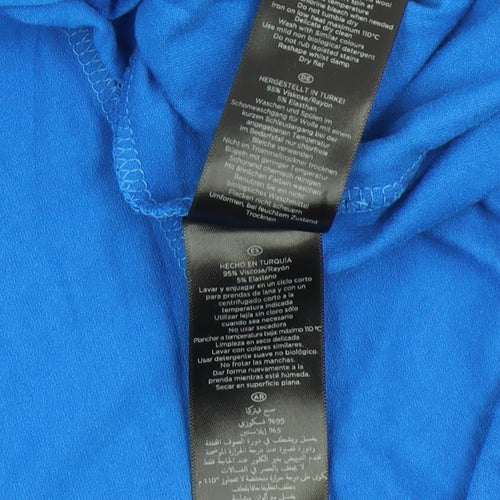 Hobbs Women's Blue 3/4 Sleeve V-Neck Dress Size 12