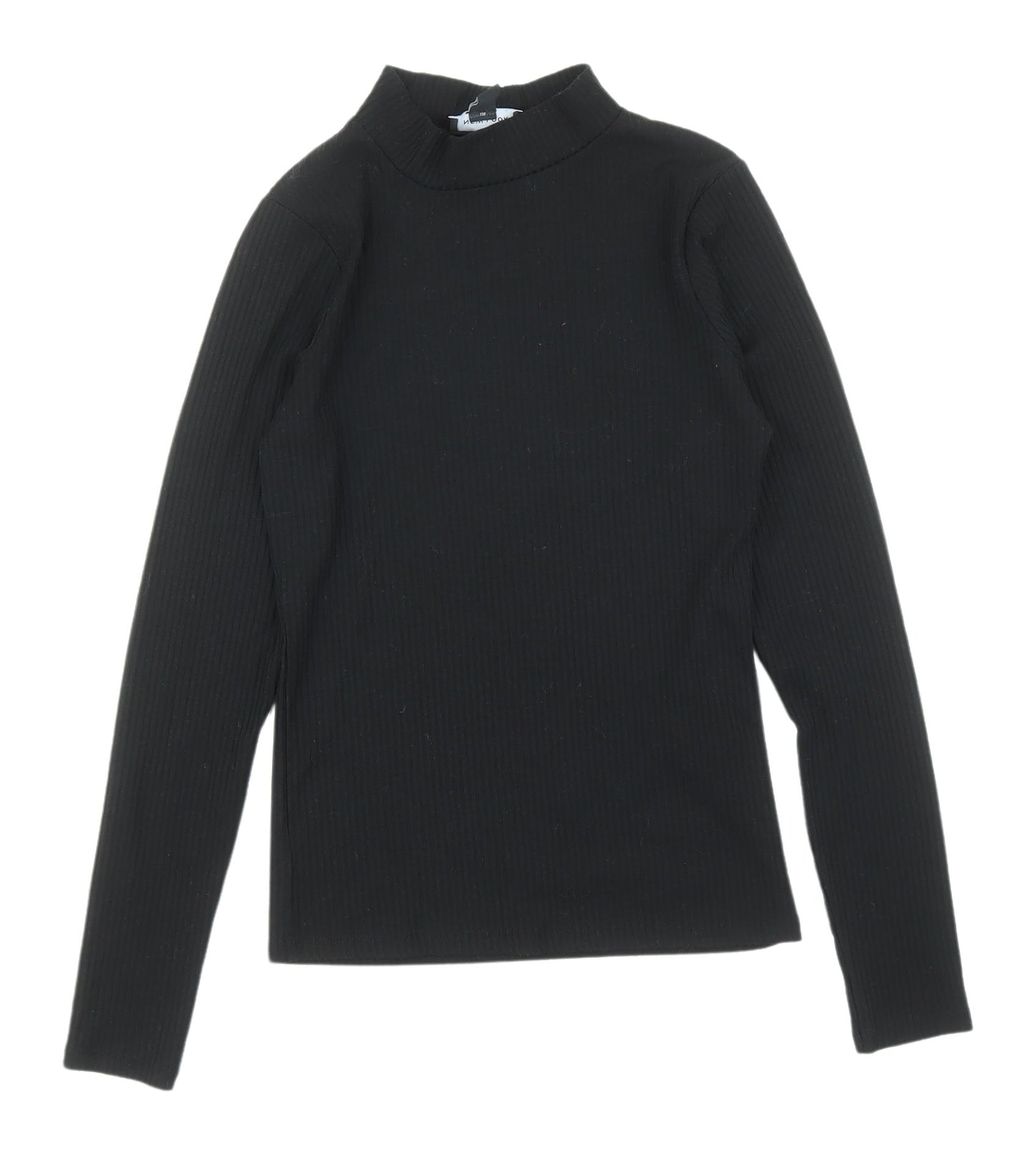New Look Women's Black Mock Neck Pullover Jumper Size 10