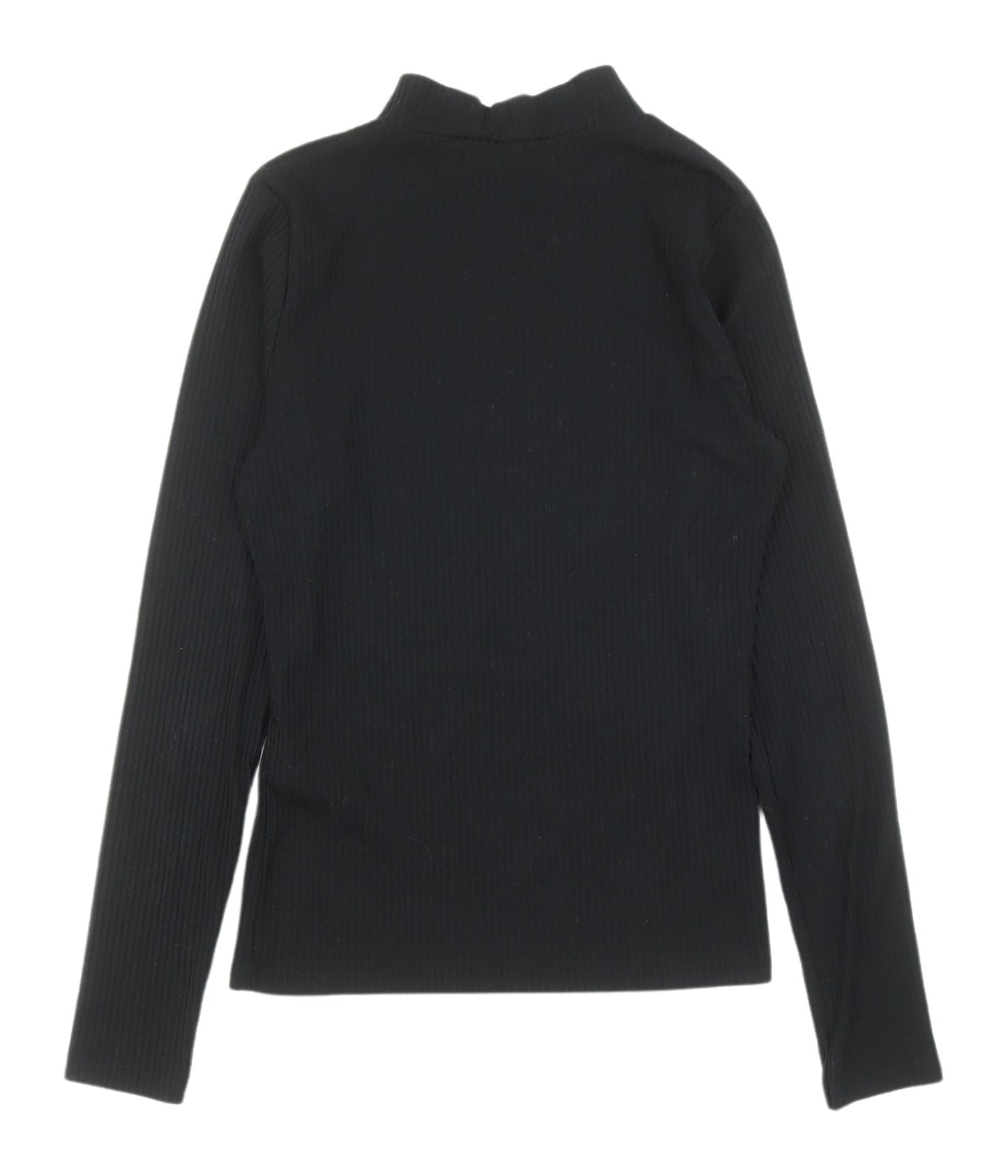 New Look Women's Black Mock Neck Pullover Jumper Size 10