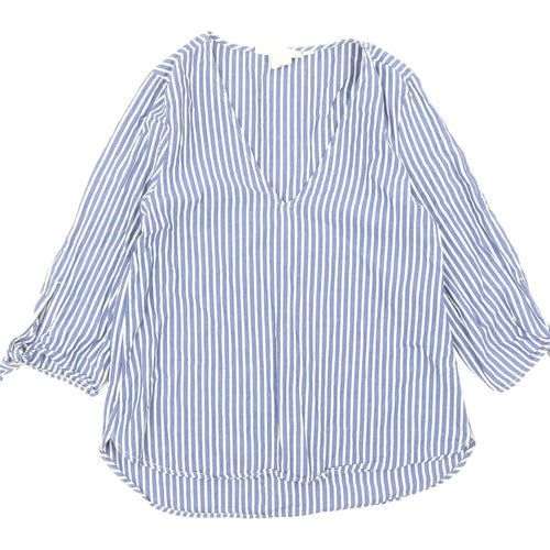 Label of Graded Goods Blue Striped Women’s Tunic Blouse