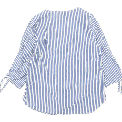 Label of Graded Goods Blue Striped Women’s Tunic Blouse