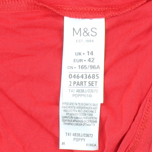 Marks & Spencer Red Camisole Tank Women Size 14