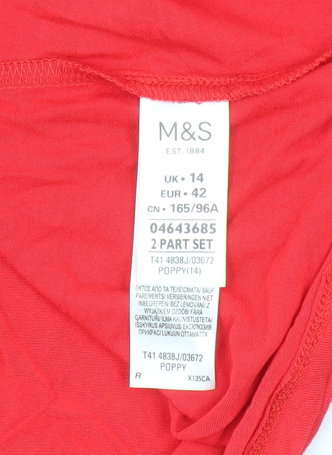 Marks & Spencer Red Camisole Tank Women Size 14
