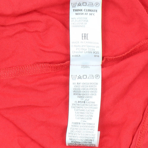 Marks & Spencer Red Camisole Tank Women Size 14