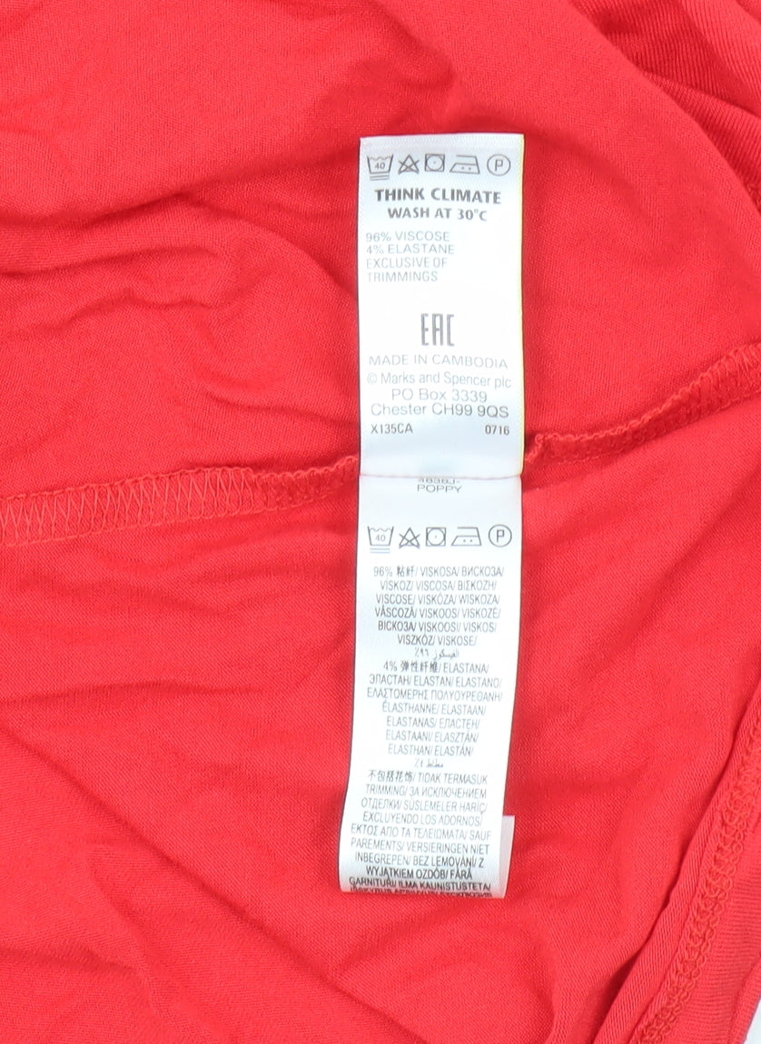 Marks & Spencer Red Camisole Tank Women Size 14