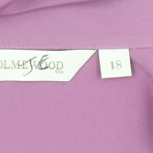 Holmeswood Women's Purple Button-Up Shirt - Size 18