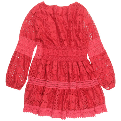 Joe Browns Red Lace Short A-Line Dress, Size 10