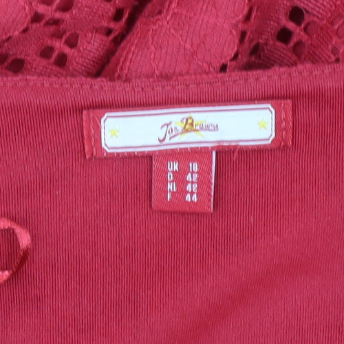 Joe Browns Red Lace Short A-Line Dress, Size 10