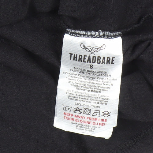 Threadbare Black Women's Swing Dress Size 8