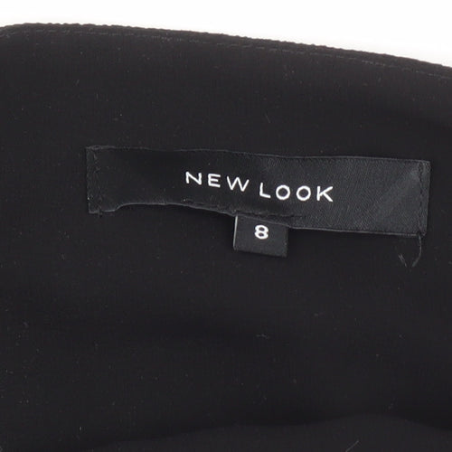 New Look Women's Black Tank Top Size 8